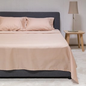 Σεντόνια Υπέρδιπλα (Σετ) Naf-Naf Unique Beige Μπεζ ΧΩΡΙΣ ΛΑΣΤΙΧΟ 240x270