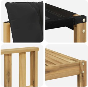 vidaXL Σειρά Καναπέ Εξωτερικού 8 pcs Λευκό και μαύρο