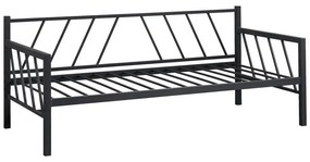 Καναπές - Κρεβάτι Remmie Μέταλλο Μαύρο 198x94x86 εκ. 94x198x86 εκ.
