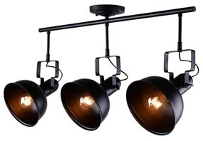 Τρίφωτο Φωτιστικό EG167073CB Black Metal