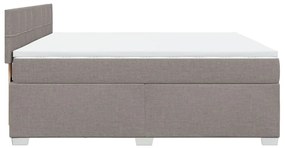 ΚΡΕΒΑΤΙ BOXSPRING ΜΕ ΣΤΡΩΜΑ TAUPE 180X200 ΕΚ. ΥΦΑΣΜΑΤΙΝΟ 3285971