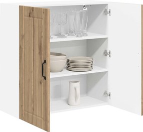 vidaXL Ντουλάπα Τοίχου LUCCA Artisan Δρυς 80 x 31 x 80 εκ.
