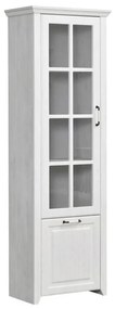 Showcase Tall Rustic White 67x41x209 εκ.