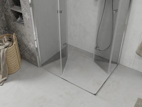 Mexen Lima Διπλή πτυσσόμενη καμπίνα ντους 100 x 80 cm, διάφανη, χρώμιο