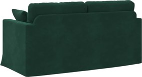 vidaXL Καναπές Σκούρο Πράσινο