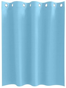 vidaXL Κουρτίνες με κουρτίνες 2 pcs Γαλάζιο 140x140cm Πολυεστέρας