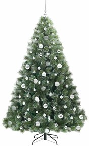 vidaXL Τεχνητό Χριστουγεννιάτικο Δέντρο Πράσινο 180 cm ΠΕ και PVC