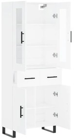 vidaXL Ντουλάπι Λευκό 69,5x34x180 εκ. από Επεξεργασμένο Ξύλο