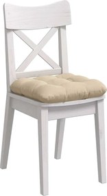 vidaXL Μαξιλάρια καθισμάτων 4 pcs Κρεμ 45 x 45 cm Ύφασμα Μικροΐνας