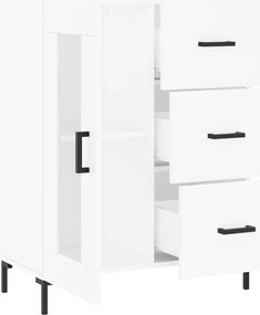 vidaXL Ντουλάπι Λευκό 69,5 x 34 x 90 εκ. από Επεξεργασμένο Ξύλο