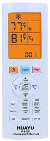 K-6100 Universal Τηλεχειριστήριο κλιματιστικών με 4000 κωδικούς και Ένδειξη Θερμοκρασίας Χώρου HUAYU