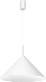 Κρεμαστό Φωτιστικό Capital White Ø46cm Λευκό