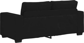 vidaXL Διθέσιος Καναπές Μαύρος 180x77x82 εκ. Ύφασμα