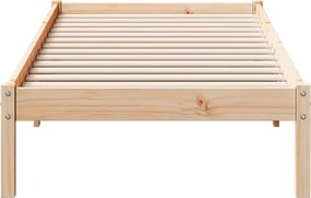 vidaXL Πλαίσιο Κρεβατιού Μακρύ Χωρίς Στρώμα 80x210 εκ Μασίφ Πεύκο