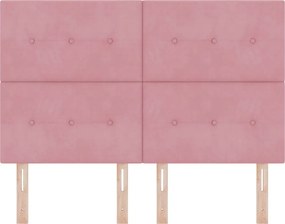 vidaXL Κεφαλάρι Ροζ 160 cm Βελούδο