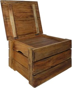 vidaXL Σετ Κουτιά Αποθήκευσης 2 τεμ. από Μασίφ Ξύλο Μαόνι