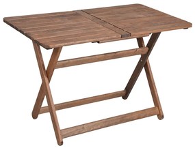 Τραπέζι Retto pakoworld μασίφ ξύλο οξιάς καρυδί εμποτισμού 120x75x71εκ - 237-000006