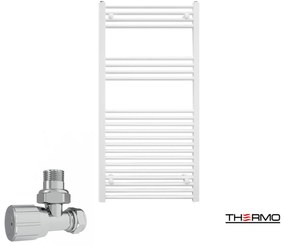 Thermo ALTO Θερμαινόμενη πετσετοκρεμάστρα από Mild Steel με υδραυλική λειτουργία, 120x60cm White