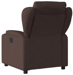 vidaXL Πολυθρόνα Ανακλινόμενη Σκούρο Καφέ Υφασμάτινη