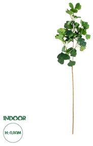 GloboStar® Artificial Garden GINKGO BRANCH 20259 Τεχνητό Διακοσμητικό Κλαδί Γκίγκο Π22 x Υ80cm