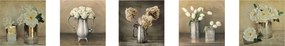 ΠΙΝΑΚΑΣ ΠΕΝΤΑΠΤΥΧΟ MDF ROMANTIC FLOWERS HM7205.02 75X0,3X15 εκ.