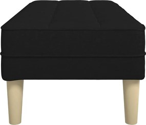 vidaXL παγκάκι με μαξιλάρι Μαύρο 113 x 57 x 39 εκ. ύφασμα