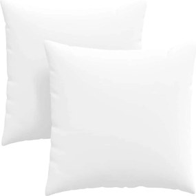 vidaXL Μαξιλάρι Καναπέ 2 pcs Λευκό 80 x 80 cm ύφασμα
