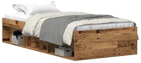 vidaXL Πλαίσιο κρεβατιού χωρίς στρώμα 75x190 εκ. Επεξεργασμένο Ξύλο