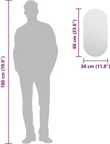 vidaXL Καθρέφτης 60 x 30 εκ. Γυάλινος