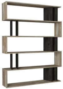Βιβλιοθήκη Antipaxi Sonoma/Wenge 122x26x159cm - 14410078 - 14410078