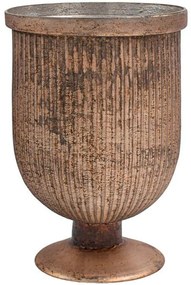 Βάζο 962-225-002 17x24cm Pink-Bronze Γυαλί