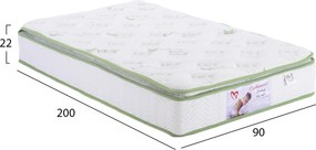 ΣΤΡΩΜΑ CONTINUOUS SPRING ΜΕ ΑΝΩΣΤΡΩΜΑ ALOE VERA 90X200 HM372.20 ΜΟΝΗΣ ΟΨΗΣ