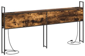 vidaXL Κεφαλάρι Αποθήκης Καπνιστή δρυς 180 cm Επεξεργασμένο ξύλο