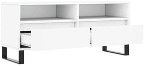 vidaXL Έπιπλο Τηλεόρασης Λευκό 100x34,5x44,5 εκ. Επεξεργασμένο Ξύλο