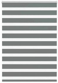 vidaXL Ζέβρα τυφλή Σκούρο Γκρι Πλάτος υφάσματος 95,9 εκ. Πολυεστέρας