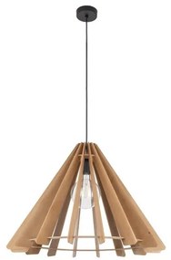 Κρεμαστό Φωτιστικό Οροφής 1xE27 Μπεζ Ξύλο Eris 6611 TK Lighting-6611-Μπεζ 6611