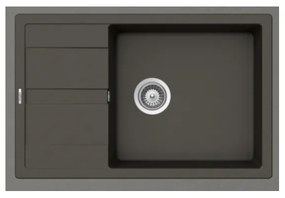 Schock Cristalite Manhattan 30180 Asphalt Ένθετος Νεροχύτης 78x50cm