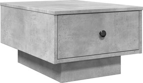 vidaXL Τραπεζάκι Σαλονιού Γκρι Σκυροδ. 60x45x31 εκ Επεξεργασμ. Ξύλο