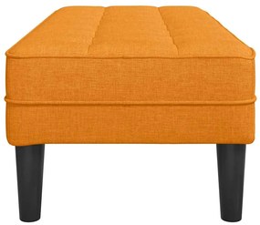 vidaXL Παγκάκι Σκούρο Κίτρινο 113x57x39 εκ. Υφάσμα