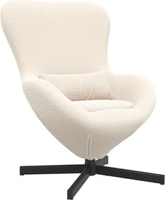 vidaXL Κάθισμα-αυγό Κρεμ 63 x 73 x 90 εκ ύφασμα
