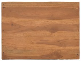 Κομοδίνο 40 x 30 x 76 εκ. από Μασίφ Ξύλο Teak - Καφέ