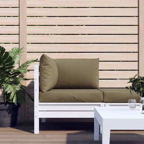 vidaXL Μαξιλάρια από Παλέτες 3 τεμ., Ύφασμα Melange Taupe