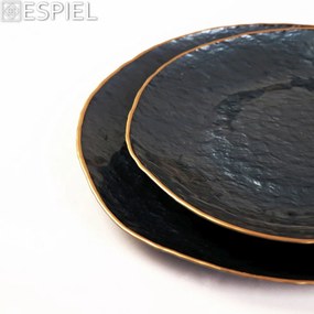 SHINE ΠΙΑΤΕΛΑ ΓΥΑΛ. ΜΠΛΕ ΜΕ ΧΡΥΣΟ ΧΕΙΛΟΣ 28ΕΚ