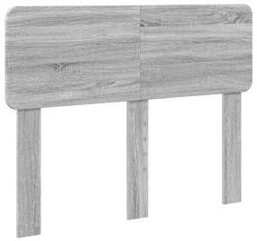 vidaXL Κεφαλάρι Γκρίζο Σονομα 135 cm Επεξεργασμένο ξύλο