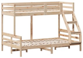vidaXL Κουκέτα 80x200/120x200 εκ. από Μασίφ Ξύλο Πεύκου