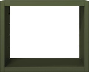 vidaXL Ράφι Καυσόξυλων Πράσινη 100x40x80 εκ. Ατσάλινο