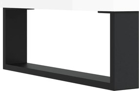 vidaXL Ντουλάπι Γυαλιστερό Λευκό 34,5 x 32,5 x 90 εκ. Επεξεργ. Ξύλο