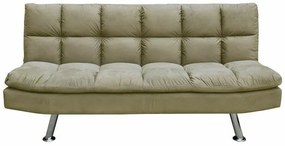 Καναπές κρεβάτι Mesa 185, Αριθμός θέσεων: 3, Beige, 88x182x92cm, 35 kg, Πόδια: Μέταλλο | Epipla1.gr