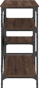vidaXL Ραφιέρα Κουζίνας Καφέ Δρυς 90x40x84 εκ. Επεξ. Ξύλο &amp; Μέταλλο