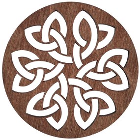 Σουπλά Lugh (Σετ 4Τμχ) 790PYN1120 36x36cm Cherry Hermia Wood